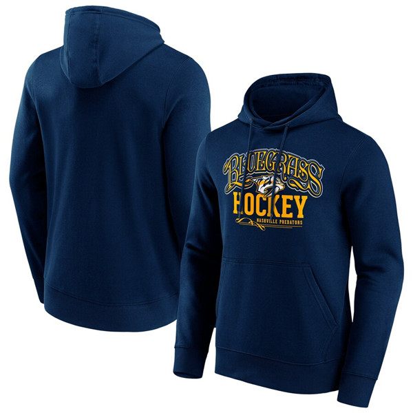 Men's Nashville Predators Navy Hometown Graphic Hoodie - Click Image to Close